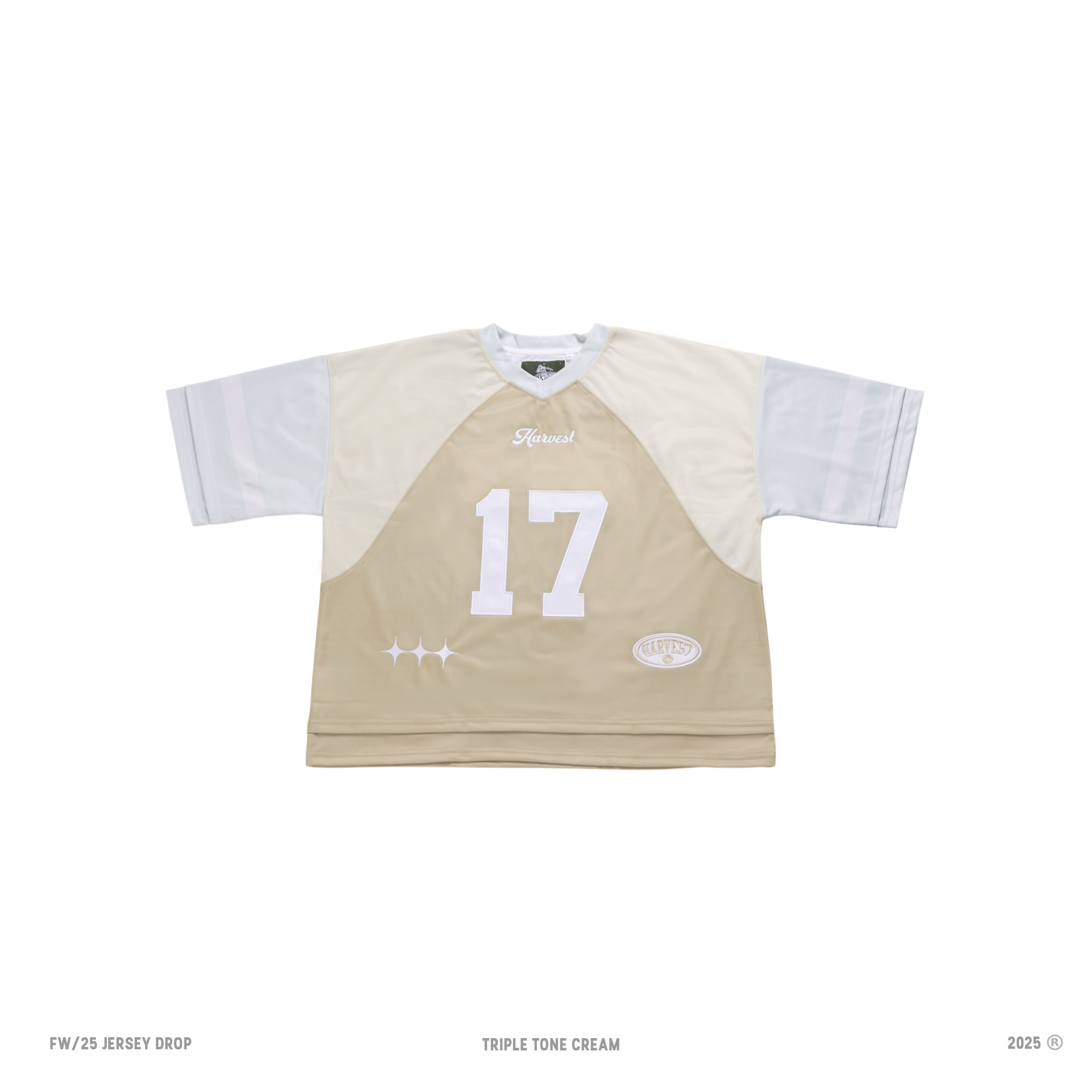 Triple Tone Cream American Football Jersey