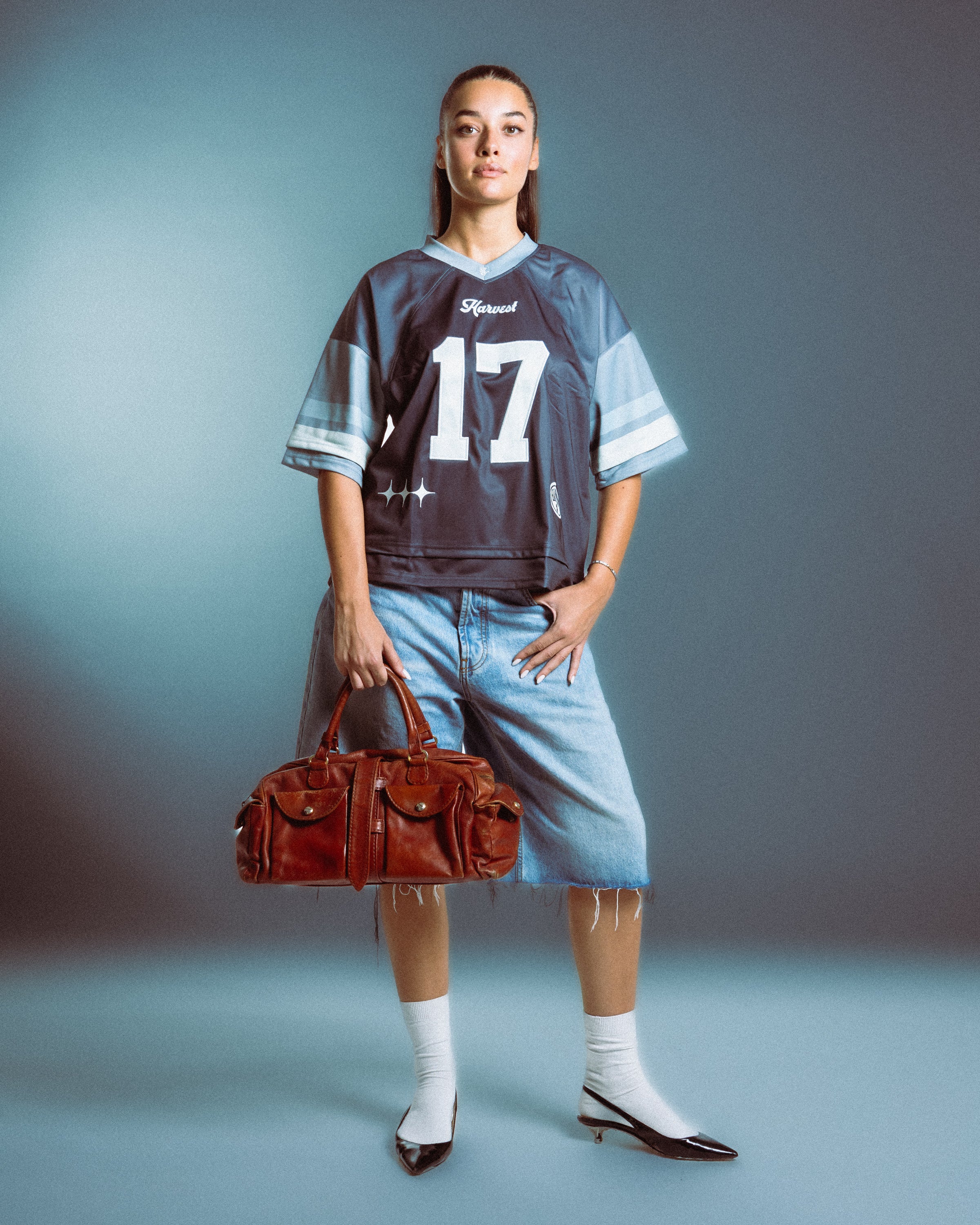 Triple Tone Grey American Football Jersey