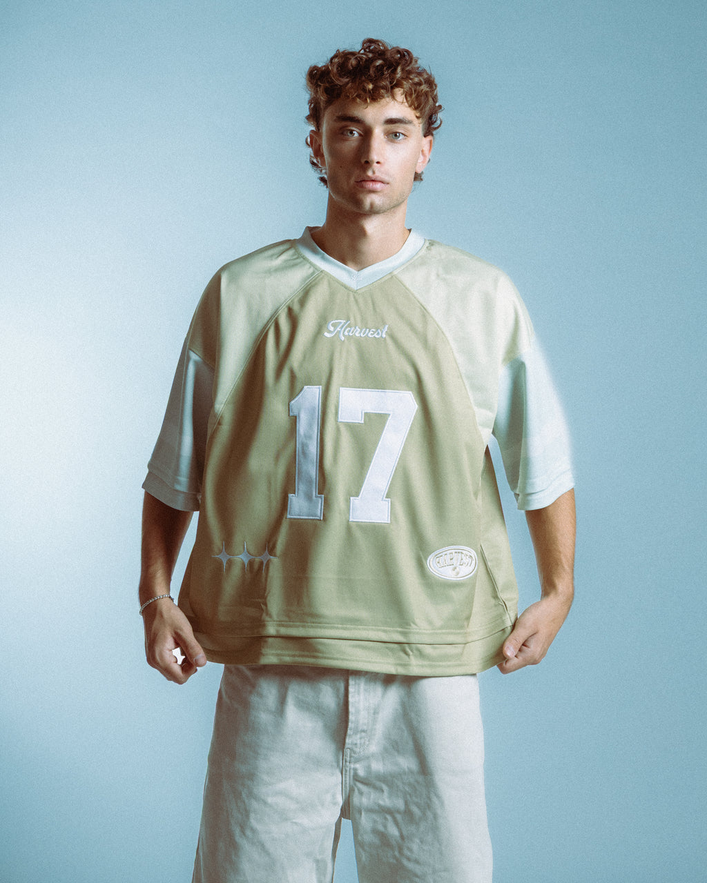 Triple Tone Cream American Football Jersey