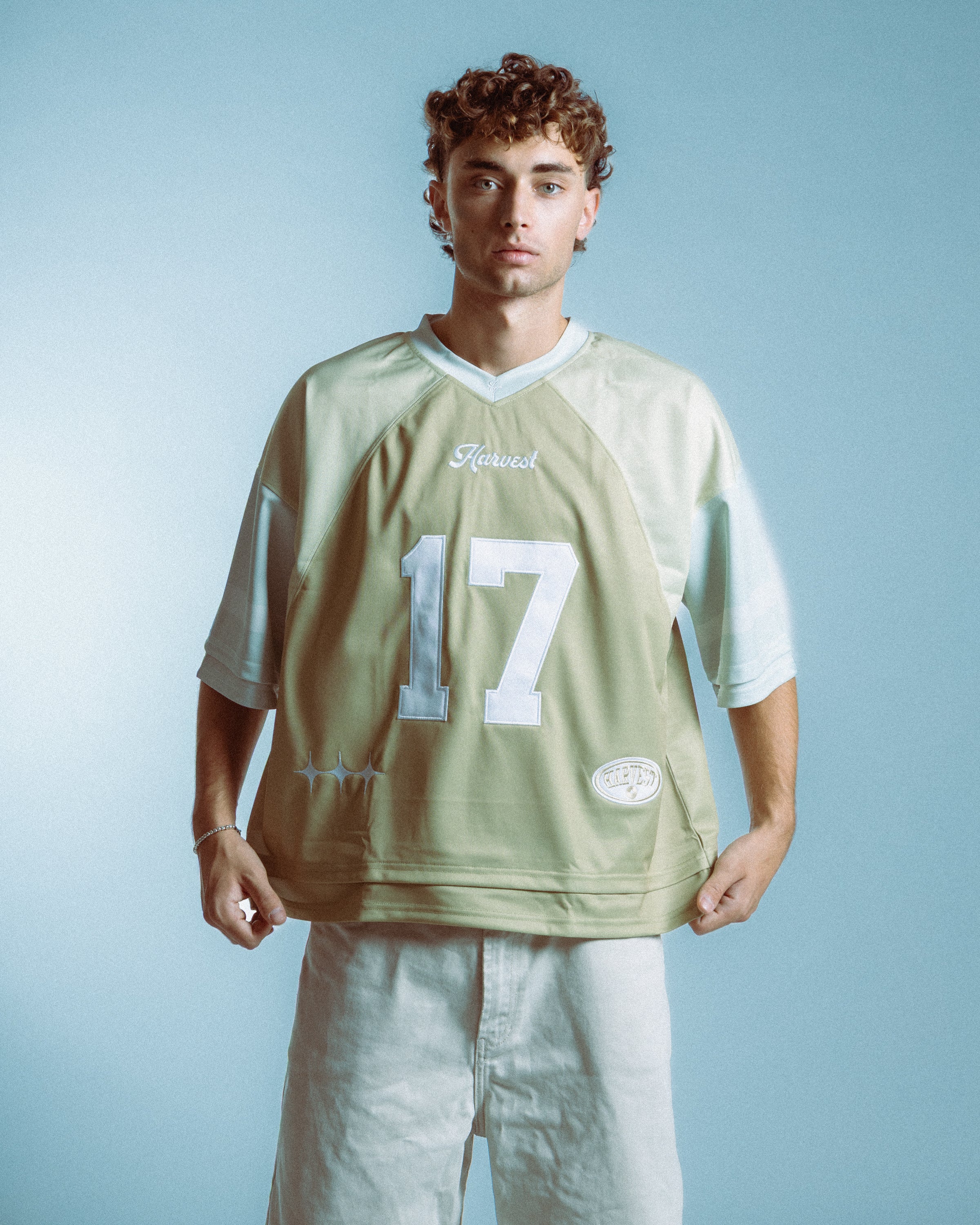 Triple Tone Cream American Football Jersey