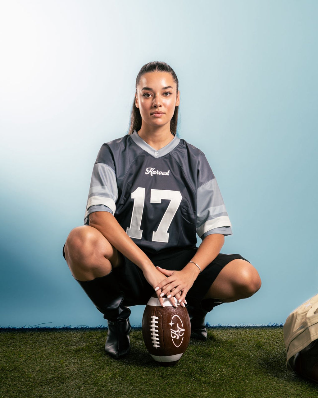 Triple Tone Grey American Football Jersey