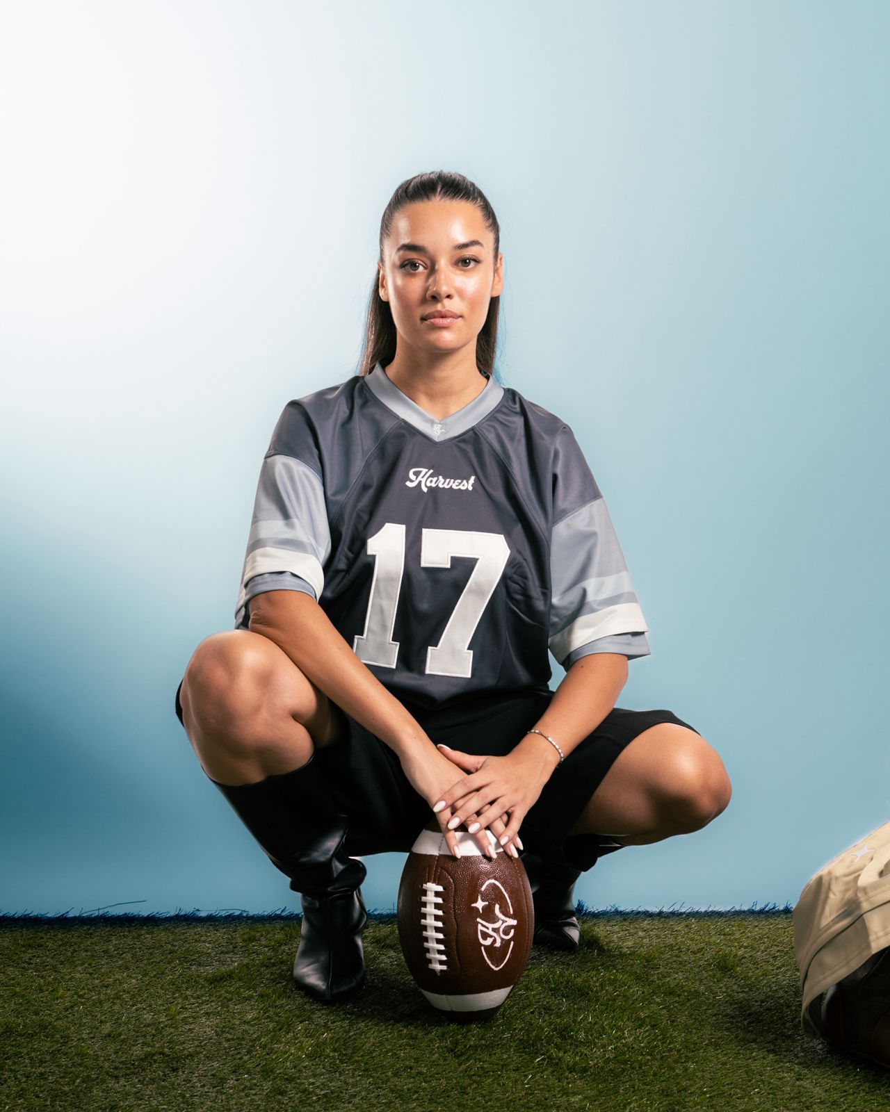 Triple Tone Grey American Football Jersey