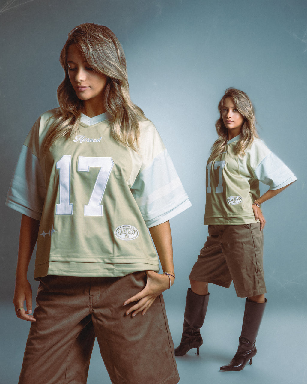 Triple Tone Cream American Football Jersey