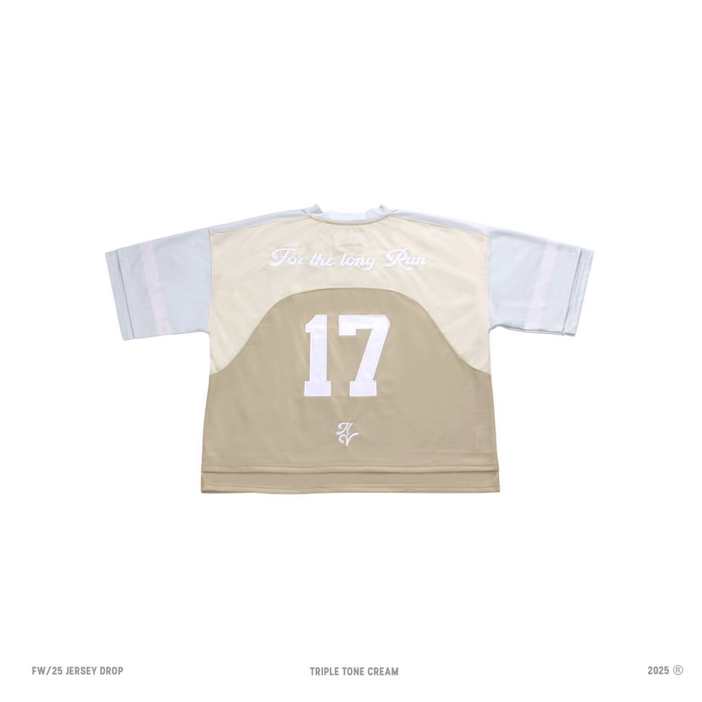 Triple Tone Cream American Football Jersey