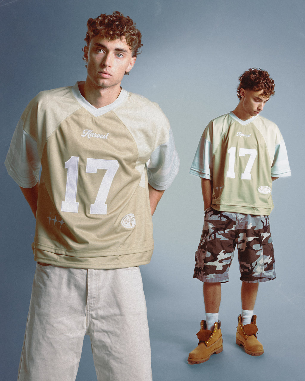 Triple Tone Cream American Football Jersey